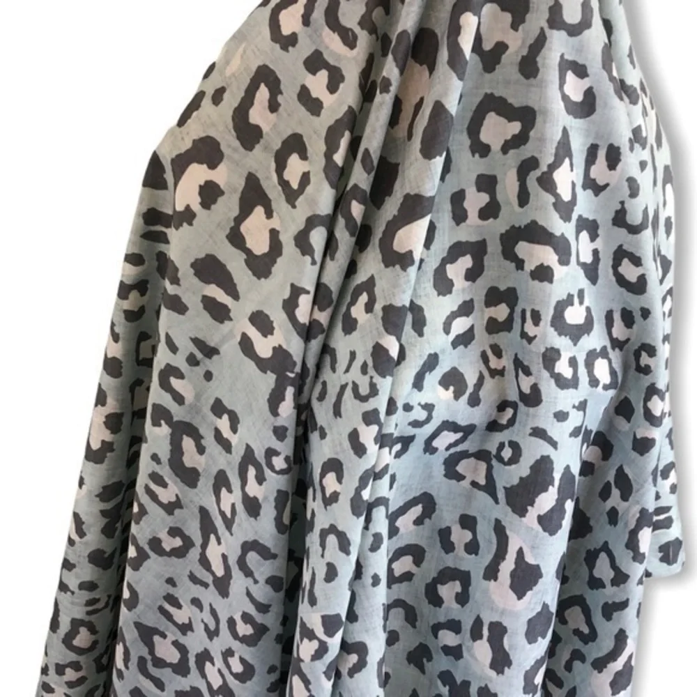 Leopard Print Gray Pink Shower Curtain